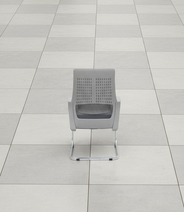 Brussels Mesh Visitor Chair- Grey