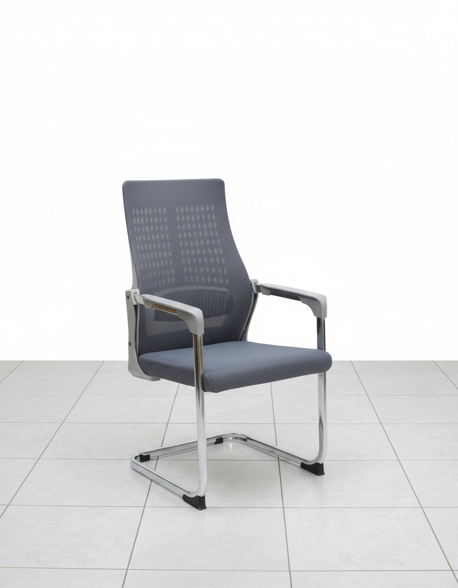 Brussels Mesh Visitor Chair- Grey