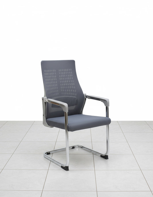Brussels Mesh Visitor Chair- Grey