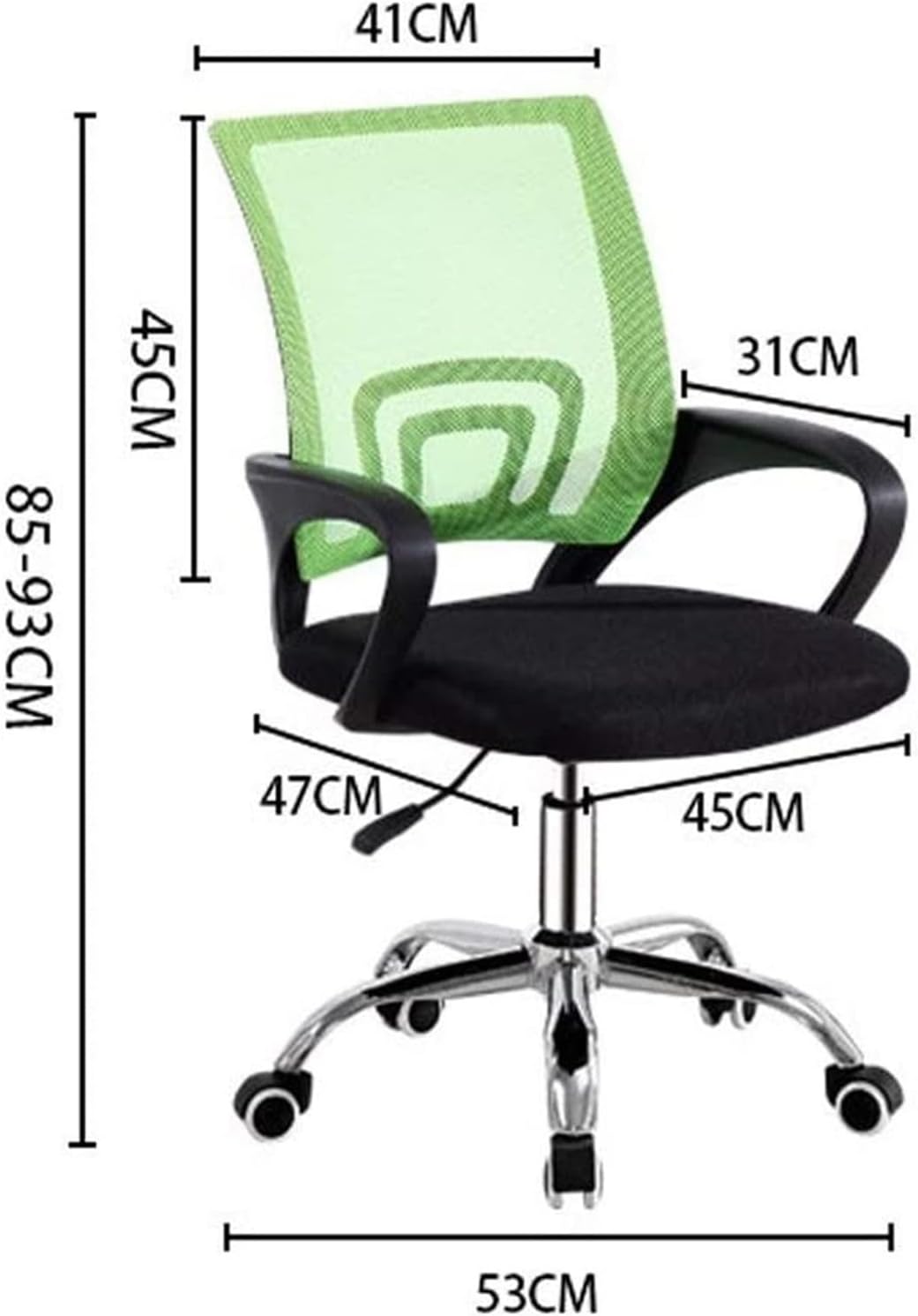 Jessy Swivel Office Chair - Green