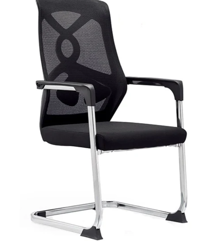 C818 Office Black Chair For Visitors