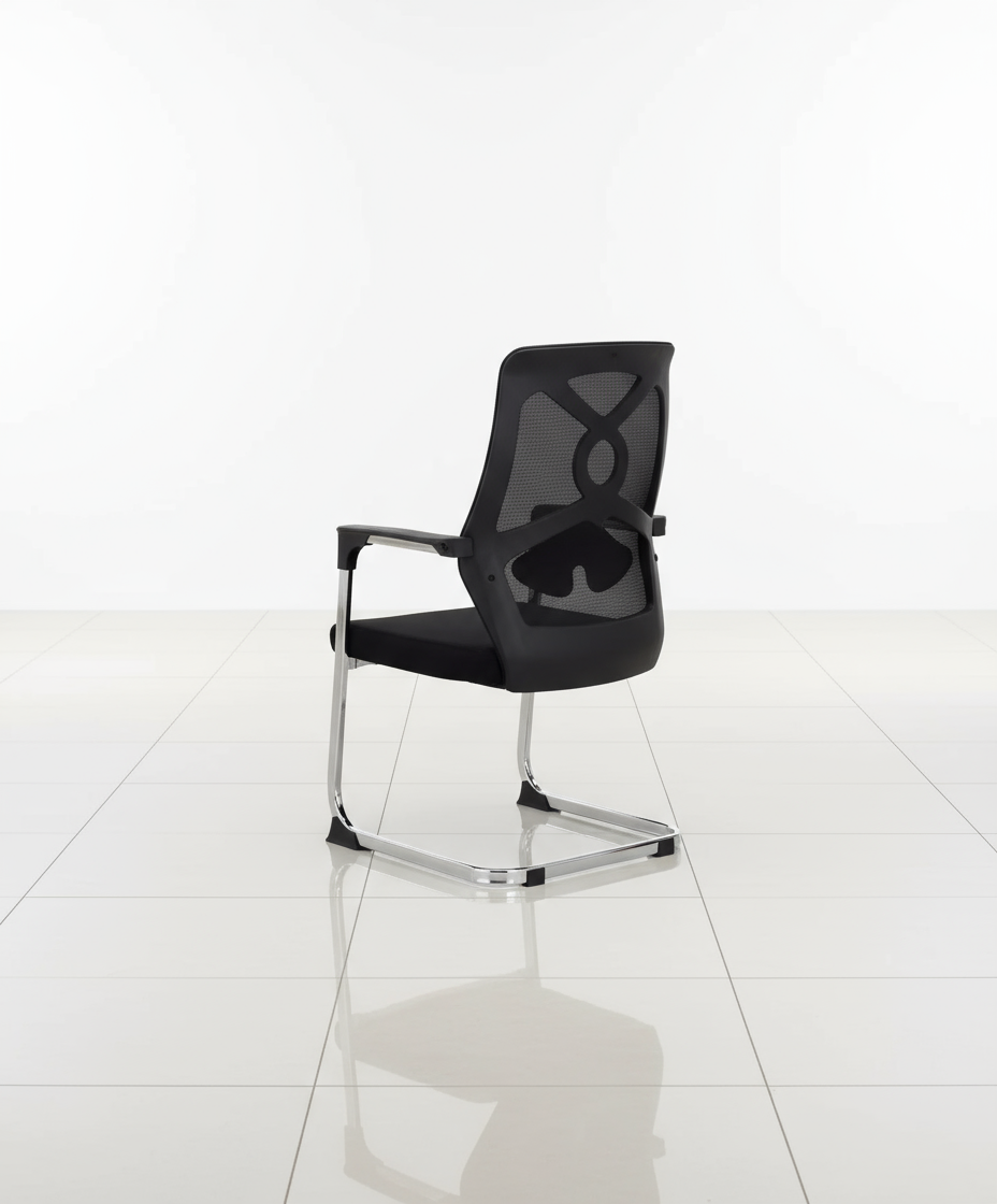 Accra Mesh Visitors Chair-Black