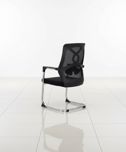 Accra Mesh Visitors Chair-Black