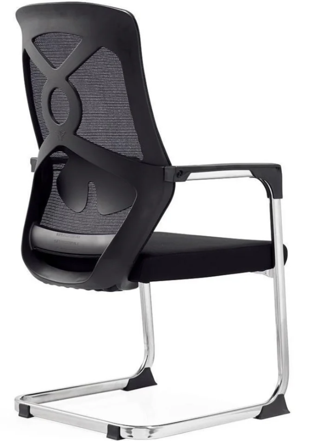 C818 Office Black Chair For Visitors