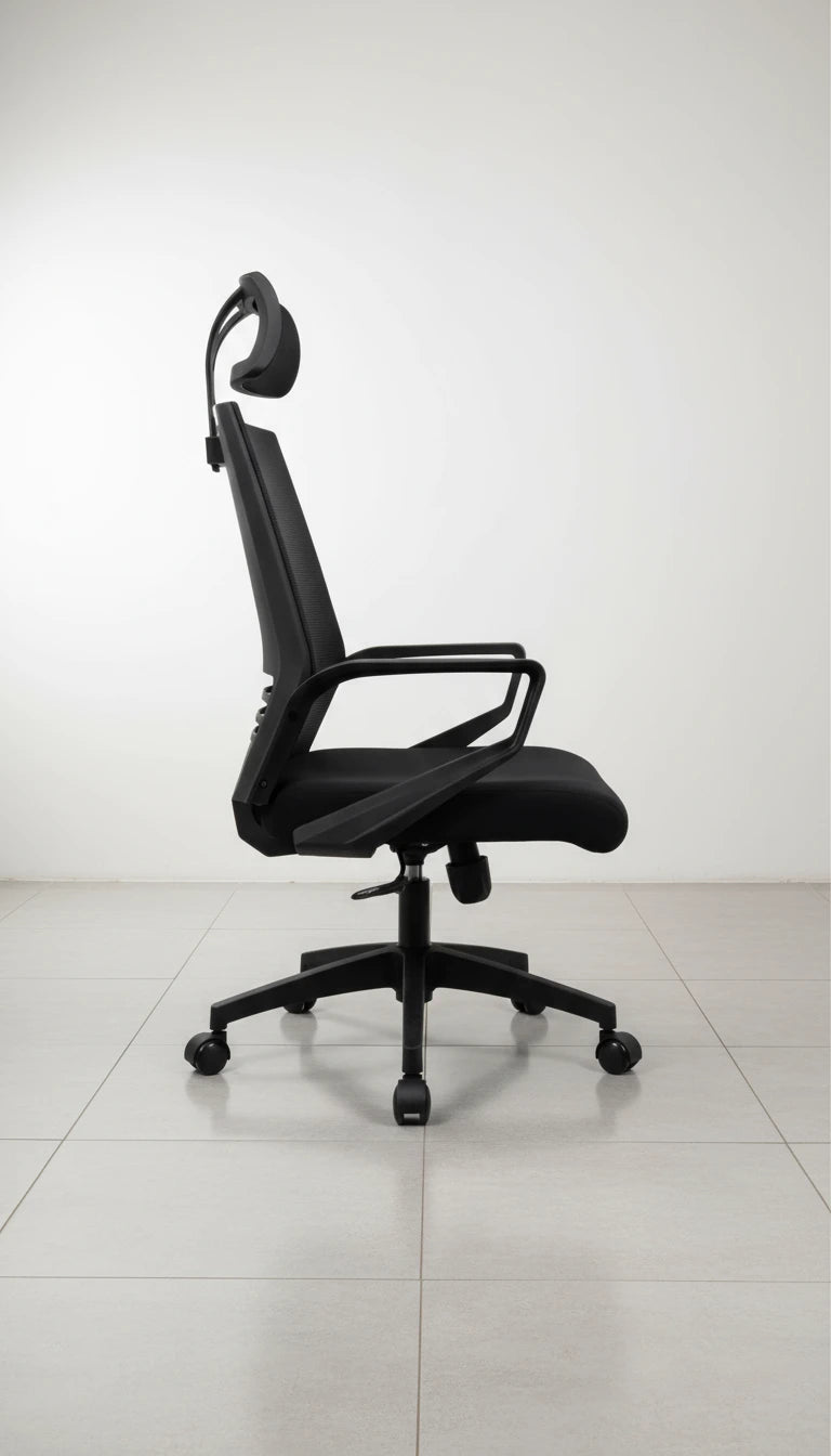 Beth Swivel Office Chair-Black