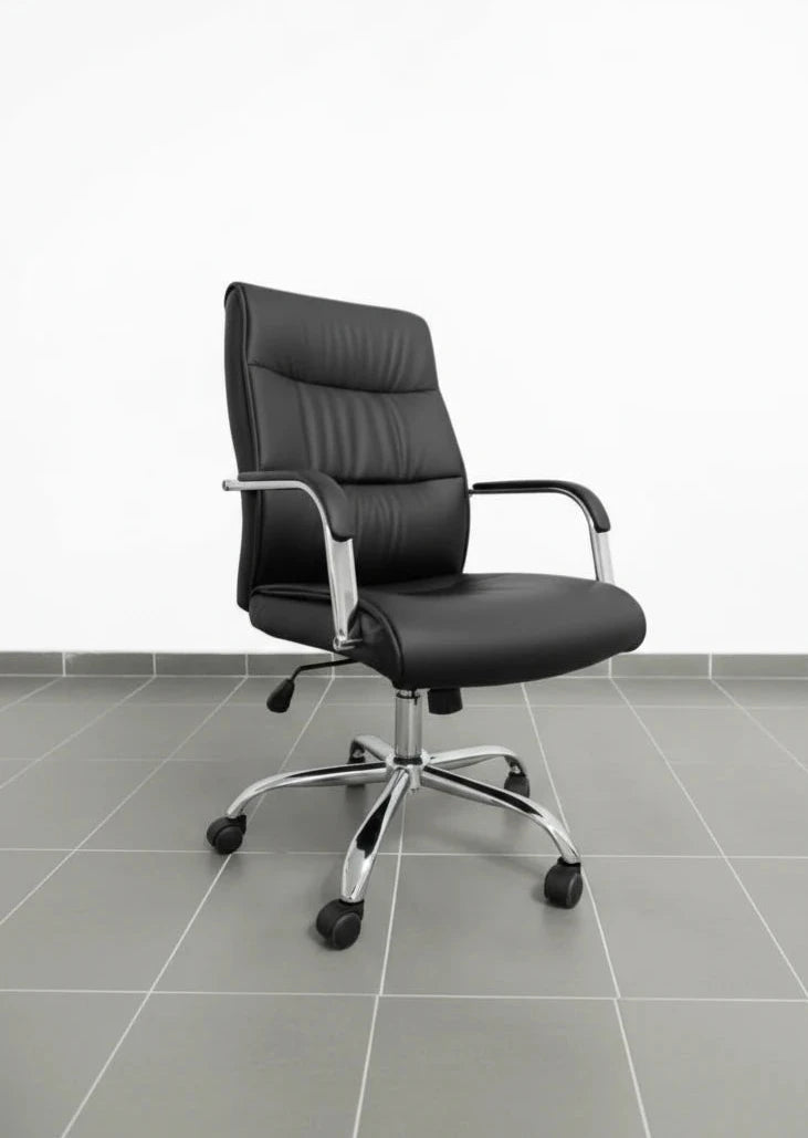 Celine Swivel Office Chair-Black