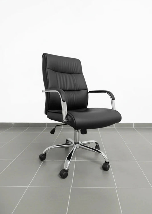 Celine Swivel Office Chair-Black