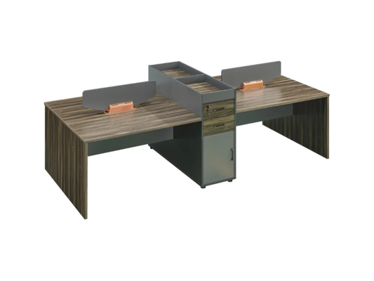 Officks Modern 4 Seater Workstation