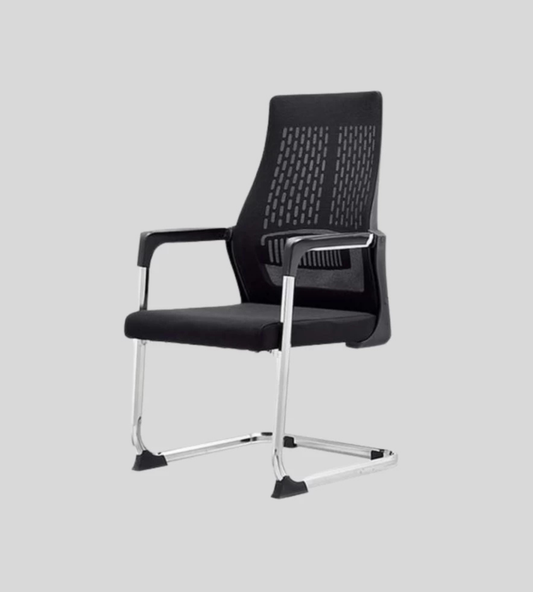 Brussels Mesh Visitor Chair-Black