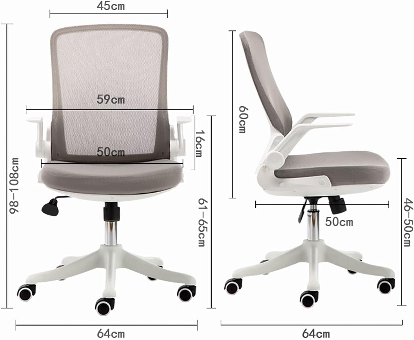 Cruise Ergonomic Office Chair- Grey