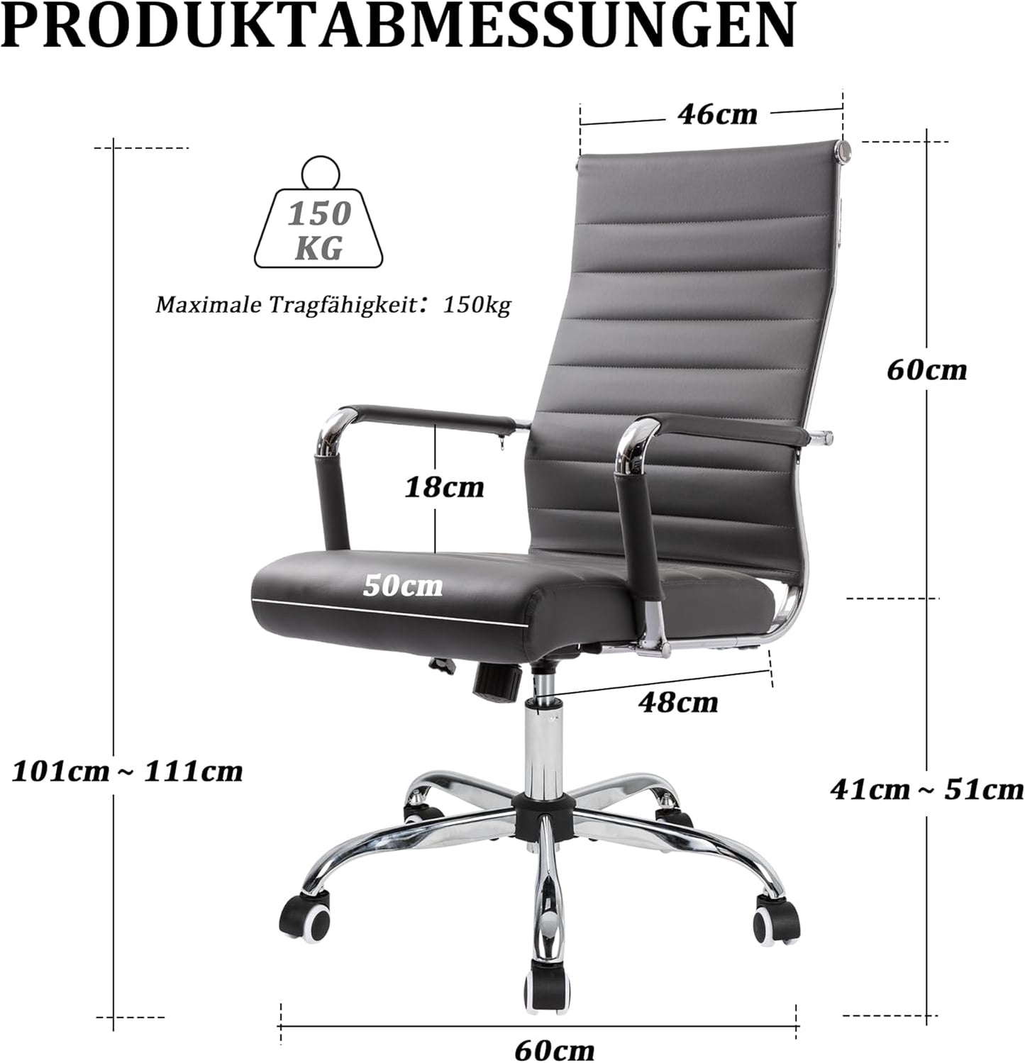 Santri Office Chair-Black