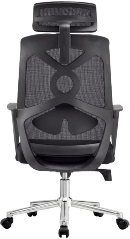 SMTE Medium Back Ergonomic Office Chair-black- A818