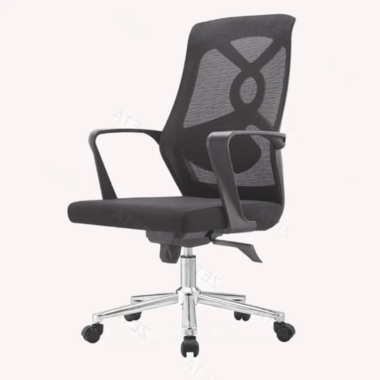 B818 Office Chairs - Mesh Swivel Office Chair - Black Colour