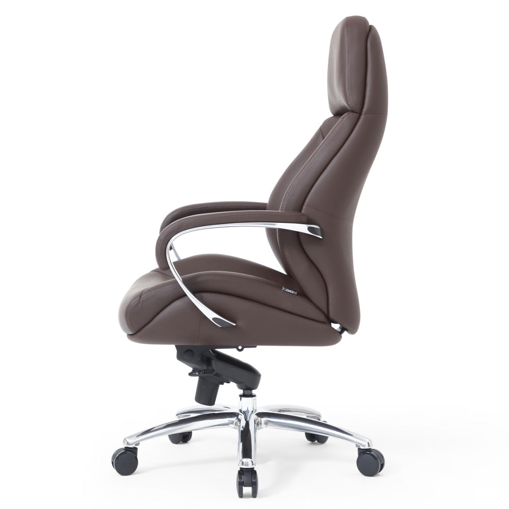 Livvity Leather Executive Chair-Dark brown
