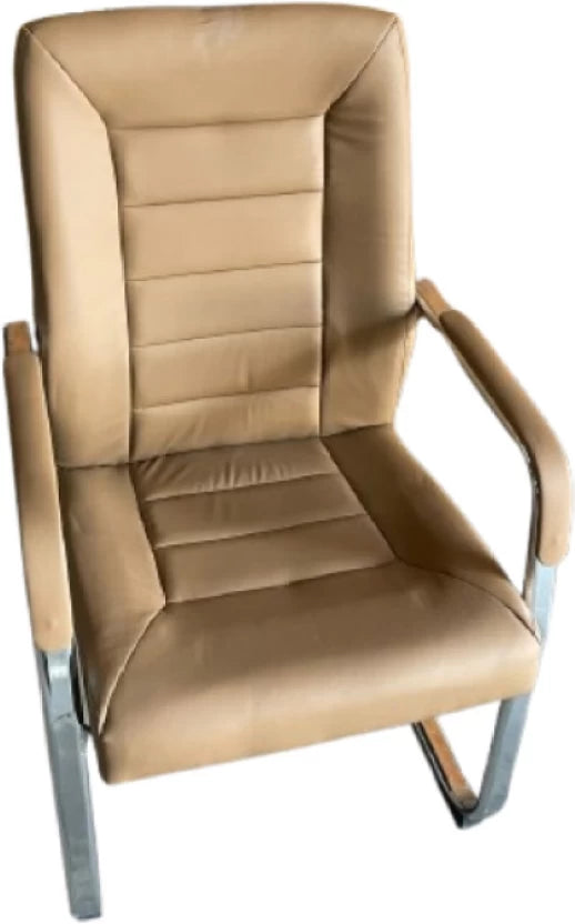 WGYI 8606 (Tan) Padded PU Leather Office Visitor Chair